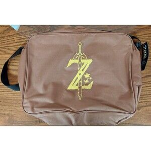 Legend of Zelda Breath of the Wild Messenger Bag Brown Z Sword CultureFly BS3